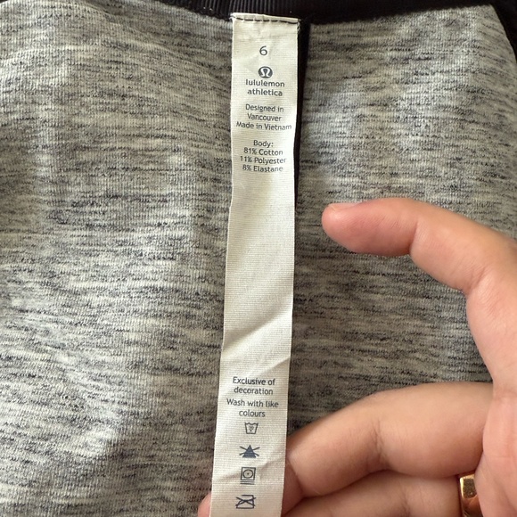 lululemon City Bound Hoodie in Heathered Space Dyed Medium Grey - Picture 5 of 5